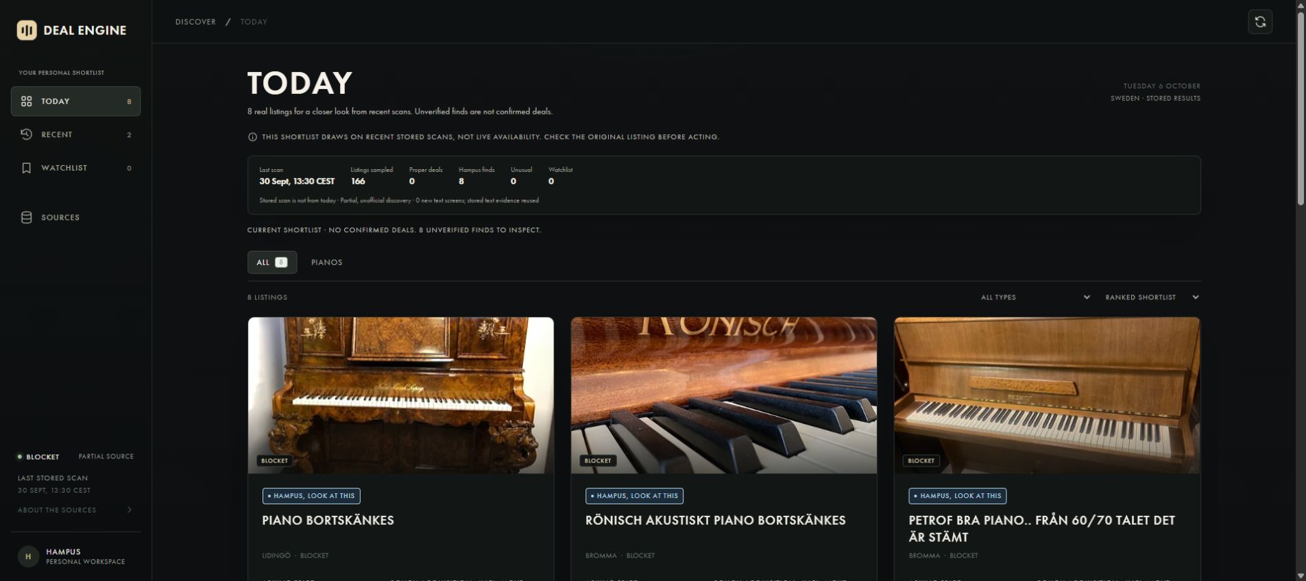 Deal Engine website preview