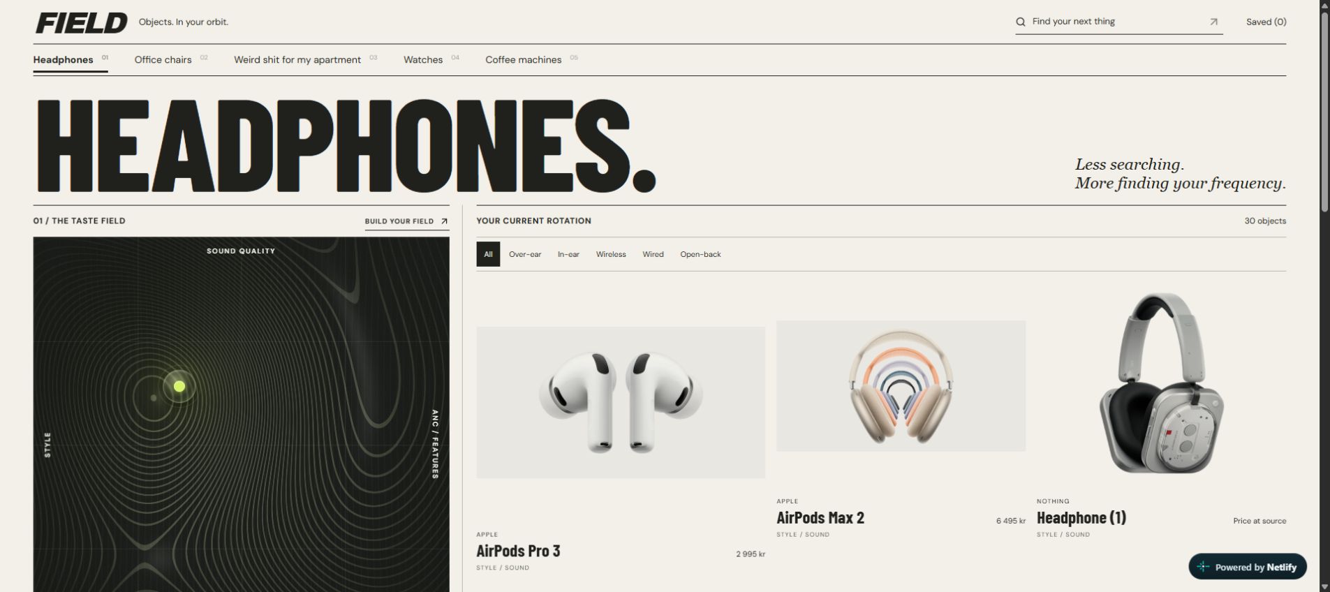 FIELD website preview