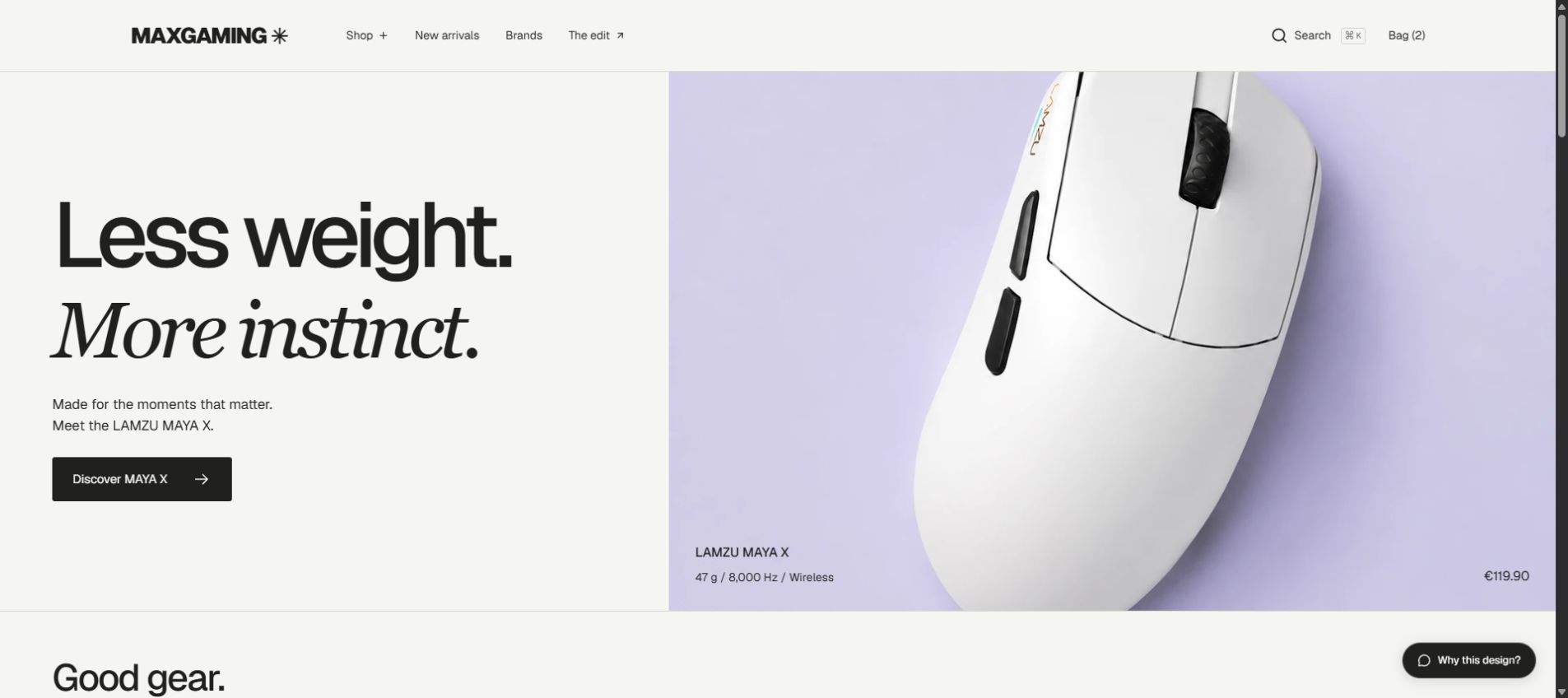 MaxGaming · Find your edge website preview