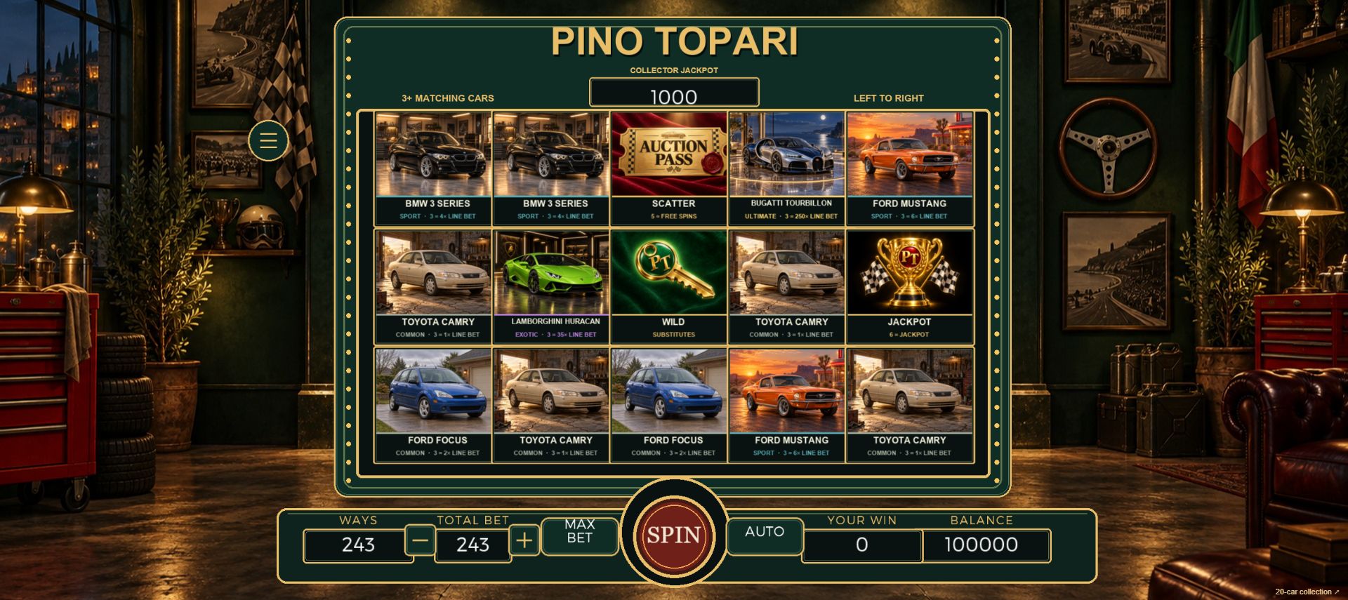 Pino Topari website preview